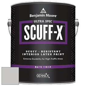 Benjamin Moore 484 Ultra Spec SCUFF-X Interior Matte Finish краска цвет 2112-60 Cement Gray