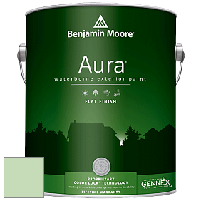 Benjamin Moore Aura 629 Waterborne Exterior Flat Finish краска цвет 549 Honeydew