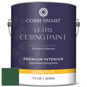 COLOR SMART CS 758 ULTRA CEILING PAINT ультраматовая краска цвет NCS S 5540-G10Y 
