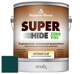 Benjamin Moore 355 Super Hide Zero Voc Interior Flat краска цвет RAL 6004 