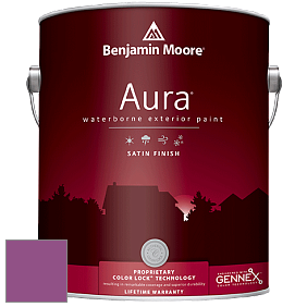 Benjamin Moore Aura 631 Waterborne Exterior Satin Finish краска цвет 2074-30 Twilight Magenta