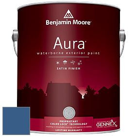 Benjamin Moore Aura 631 Waterborne Exterior Satin Finish краска цвет 812 Blueberry Hill