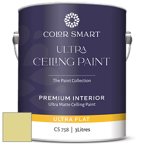 COLOR SMART CS 758 ULTRA CEILING PAINT ультраматовая краска цвет NCS S 1030-G80Y 