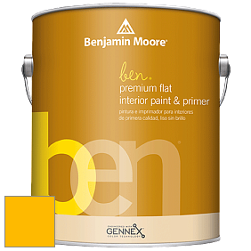 Benjamin Moore Ben W625 Premium Interior Latex Flat краска цвет 2021-20 Lemon