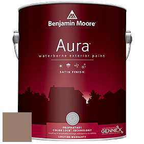 Benjamin Moore Aura 631 Waterborne Exterior Satin Finish краска цвет 1013 Taupetone