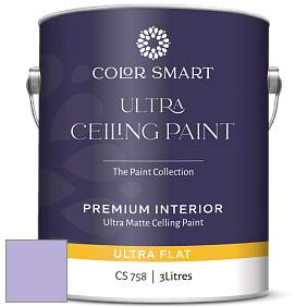 COLOR SMART CS 758 ULTRA CEILING PAINT ультраматовая краска цвет 1396 Heather Plum