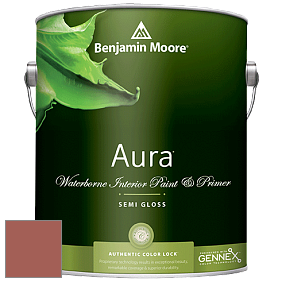 Benjamin Moore Aura 528 Waterborne Interior Semi-gloss Finish краска цвет 2174-30 Sedona Clay