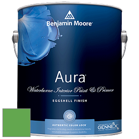 Benjamin Moore Aura 524 Waterborne Interior Eggshell Finish краска цвет 2033-30 Fresh Scent Green