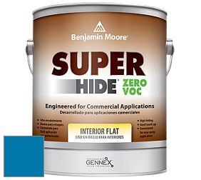 Benjamin Moore 355 Super Hide Zero Voc Interior Flat краска цвет 791 Paddington Blue
