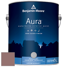 Benjamin Moore Aura 632 Waterborne Exterior Semi-Gloss Finish краска цвет 2103-40 Hickory Stick