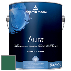 Benjamin Moore Aura 524 Waterborne Interior Eggshell Finish краска цвет 2042-10 True Green