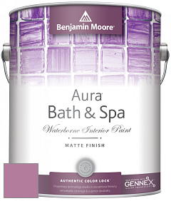 Benjamin Moore Aura 532 Bath & Spa Waterborne Interior Paint Matte Finish краска цвет 1363 Melrose Pink