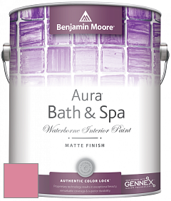 Benjamin Moore Aura 532 Bath & Spa Waterborne Interior Paint Matte Finish краска цвет 2087-40 Autumn Red