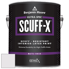Benjamin Moore 484 Ultra Spec SCUFF-X Interior Matte Finish краска цвет 2116-70 Mirage White