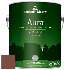 Benjamin Moore Aura 629 Waterborne Exterior Flat Finish краска цвет 2173-10 Earthly Russet