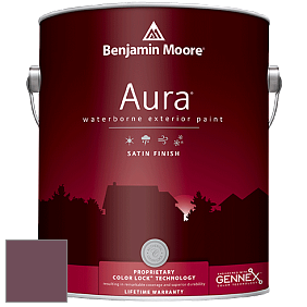 Benjamin Moore Aura 631 Waterborne Exterior Satin Finish краска цвет 1365 BordÃ©aux Red