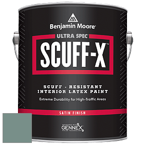 Benjamin Moore 486 Ultra Spec SCUFF-X Interior Satin Finish краска цвет 691 Dartsmouth Green