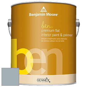 Benjamin Moore Ben W625 Premium Interior Latex Flat краска цвет 2131-50 Nimbus Gray