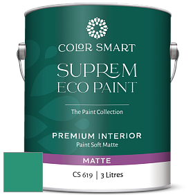 COLOR SMART CS 619 SUPREM ECO PAINT матовая краска цвет NCS S 3050-B90G 