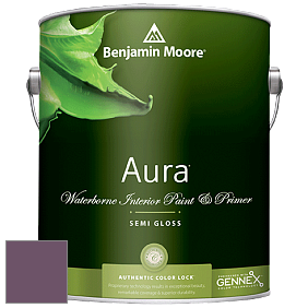 Benjamin Moore Aura 528 Waterborne Interior Semi-gloss Finish краска цвет 1379 Eggplant