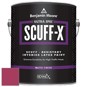 Benjamin Moore 484 Ultra Spec SCUFF-X Interior Matte Finish краска цвет 2079-20 Blushing Red
