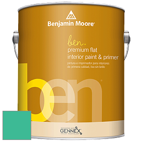 Benjamin Moore Ben W625 Premium Interior Latex Flat краска цвет 615 Mayan Green