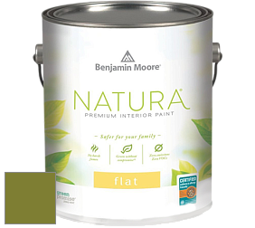 Benjamin Moore 512 Natura Interior Flat Finish матовая краска цвет NCS S 3560-G50Y 