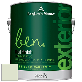 Benjamin Moore Ben 541 Waterborne Exterior Flat Finish краска цвет 428 Cucumber