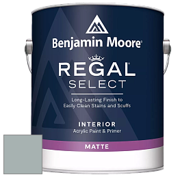 Benjamin Moore 548 IRegal Select Interior Paint - Matte краска цвет 1586 Silver Mink
