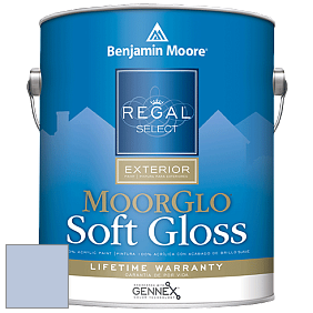 Benjamin Moore W096 Regal Select Exterior Paint-Moor GloSoft Gloss Finish краска цвет 1431 Feather Soft