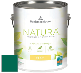 Benjamin Moore 512 Natura Interior Flat Finish матовая краска цвет RAL 6016 