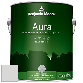 Benjamin Moore Aura 629 Waterborne Exterior Flat Finish краска цвет 1611 Graytint