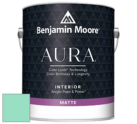 Benjamin Moore Aura 522 Interior Paint - Matte краска цвет 2039-50 Mermaid Green