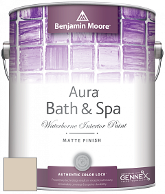 Benjamin Moore Aura 532 Bath & Spa Waterborne Interior Paint Matte Finish краска цвет 965 Temporal Spirit