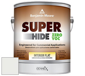 Benjamin Moore 355 Super Hide Zero Voc Interior Flat краска цвет 872 White Christmas