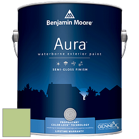 Benjamin Moore Aura 632 Waterborne Exterior Semi-Gloss Finish краска цвет 425 Lime Twist