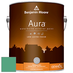 Benjamin Moore Aura 634 Waterborne Exterior Low Lustre Finish краска цвет 593 Island Getaway