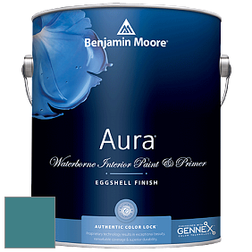 Benjamin Moore Aura 524 Waterborne Interior Eggshell Finish краска цвет 727 Calypso Blue