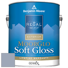 Benjamin Moore W096 Regal Select Exterior Paint-Moor GloSoft Gloss Finish краска цвет 1439 Yukon Sky