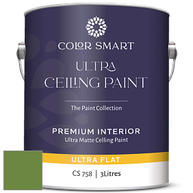 COLOR SMART CS 758 ULTRA CEILING PAINT ультраматовая краска цвет NCS S 3060-G30Y 