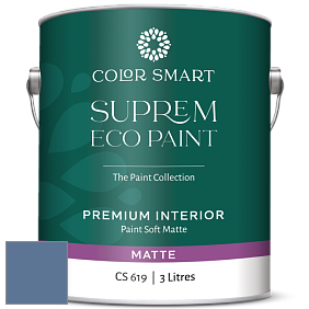 COLOR SMART CS 619 SUPREM ECO PAINT матовая краска цвет 825 Blue Nova