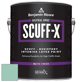 Benjamin Moore 484 Ultra Spec SCUFF-X Interior Matte Finish краска цвет 620 Key Largo Green