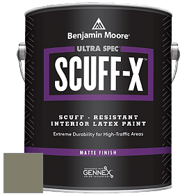 Benjamin Moore 484 Ultra Spec SCUFF-X Interior Matte Finish краска цвет 475 GalÃ¡pagos Green