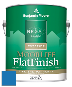Benjamin Moore W105 Regal Select Exterior Paint-MoorLife Flat Finish краска цвет 2066-30 Big Country Blue