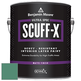 Benjamin Moore 484 Ultra Spec SCUFF-X Interior Matte Finish краска цвет 601 Juniper Green