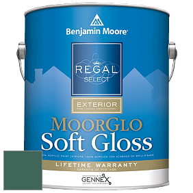 Benjamin Moore W096 Regal Select Exterior Paint-Moor GloSoft Gloss Finish краска цвет 651 Brazilian Rainforest