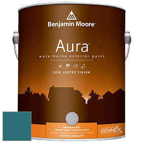 Benjamin Moore Aura 634 Waterborne Exterior Low Lustre Finish краска цвет 756 Varsity Blues