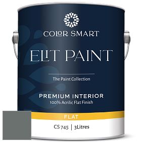 COLOR SMART CS 745 ELIT PAINT глубокоматовая моющаяся краска цвет RAL 7005 