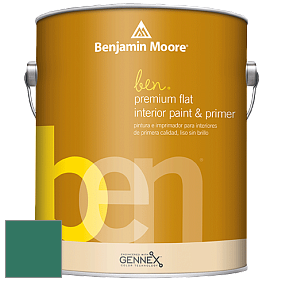 Benjamin Moore Ben W625 Premium Interior Latex Flat краска цвет RAL 6000 