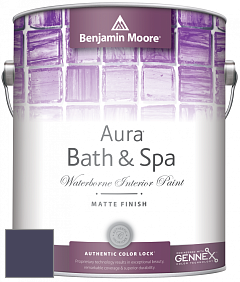 Benjamin Moore Aura 532 Bath & Spa Waterborne Interior Paint Matte Finish краска цвет 2068-10 Majestic Violet